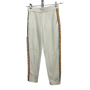 Zara TRF Size XS White Striped Side Crop Pant